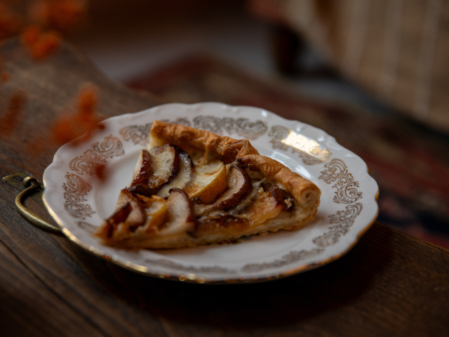 Le Zibou Lab Tarte tatin poire camembert